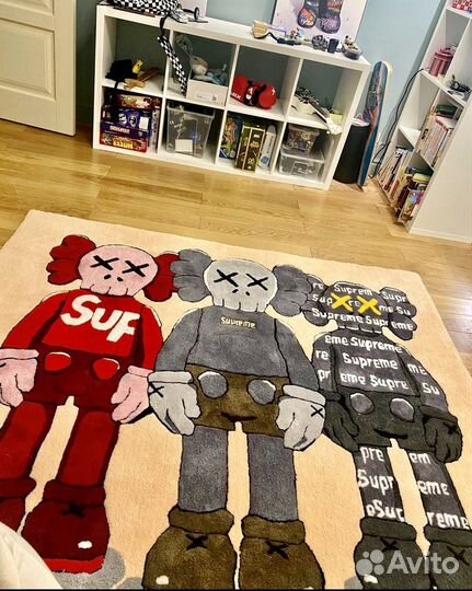 Тафтинговый ковер kaws bearbrick nike hajime
