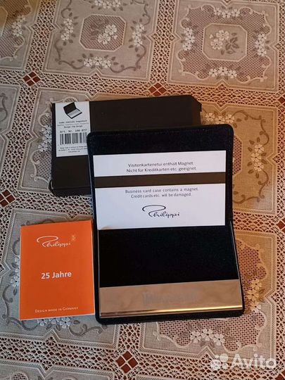 Визитница, натуральная кожа, на магните