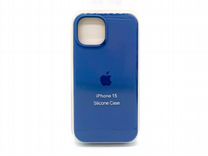 Чехол Apple iPhone 15 Silicone Case (синяя сталь)
