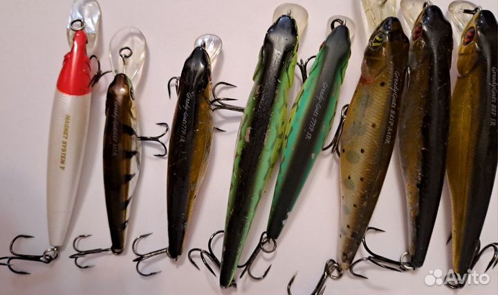 Японские воблеры набором 9 шт. Одним лотом