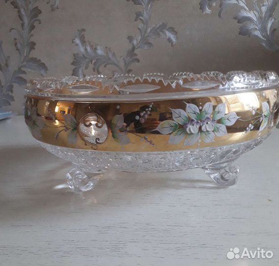 Ваза для фруктов богемия