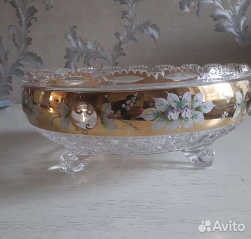 Ваза для фруктов богемия