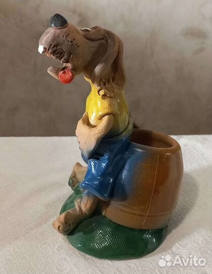 Собачка керамическая статуэтка