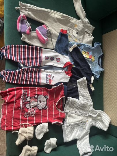Пакет вещей на мальчика от 3х до 6 месяцев