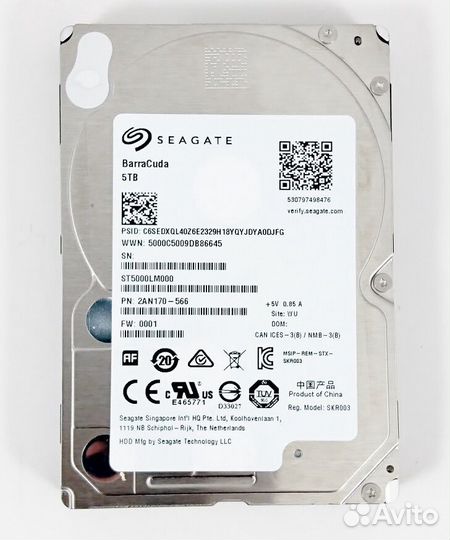 2.5 Seagate 5Tb ST5000LM000 и 4Tb ST4000LM024 NEW