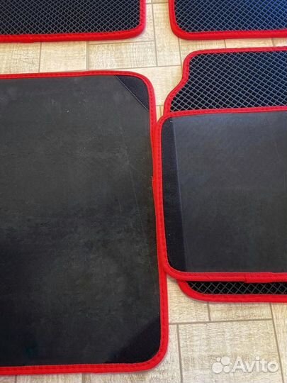 Коврики ева eva эва Лада Гранта красный кант