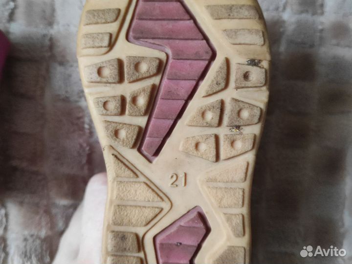 Ботинки для девочки весна-осень21р,натур.кожа,б/у