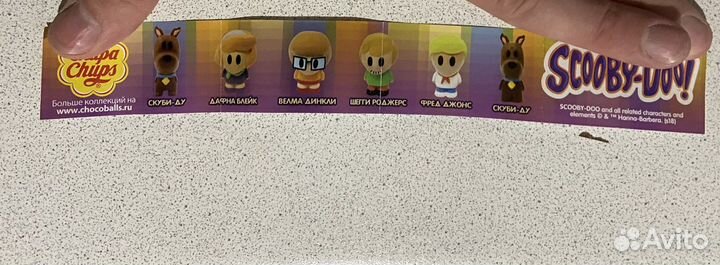 Игрушки из киндера, чупа шаров коллекция Скуби-Ду