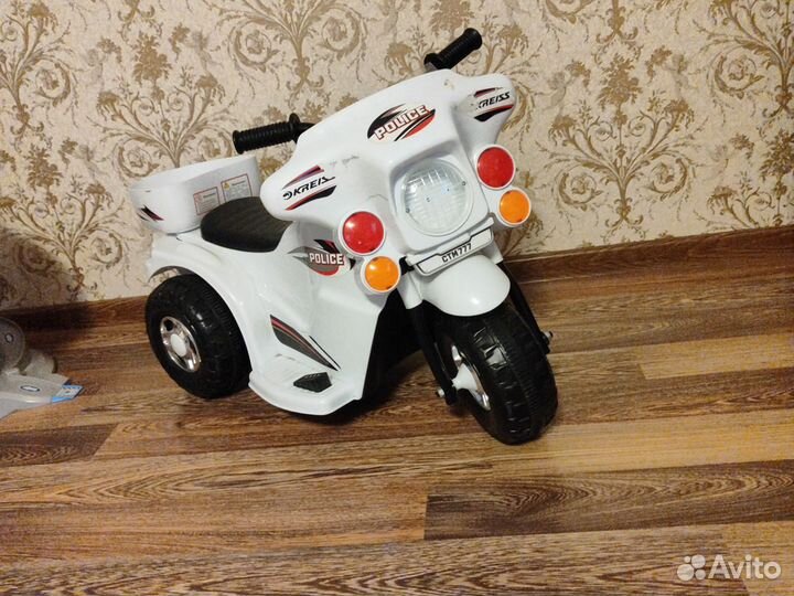 Детский мотоцикл на аккумуляторе бу