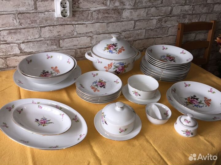 Столовый сервиз Богемия Чехословакия