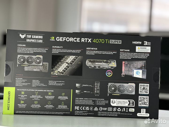 Новая видеокарта RTX 4070Ti Super 16G asus