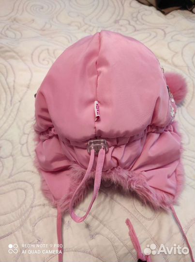 Шапка детская с 6 лет зимняя б/у