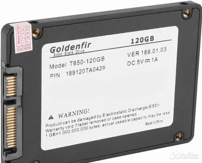 SSD-диск Goldenfir 2.5 T650 black SSD 120GB