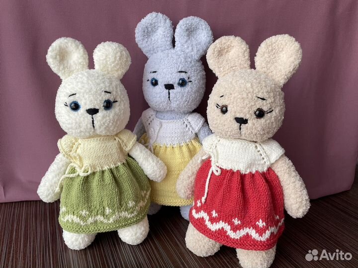 Мягкая игрушка Зайка в платье