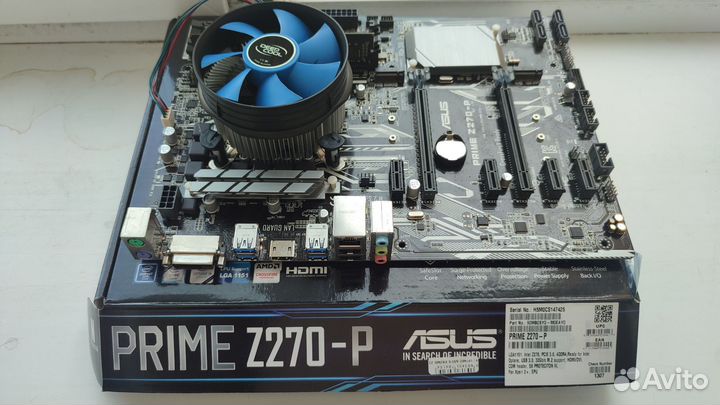 Материнская плата с процессором Asus prime z270-p