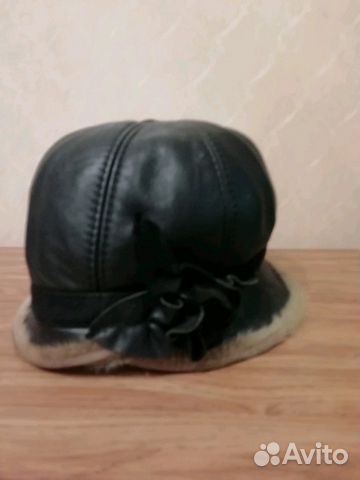 Берет кожанный