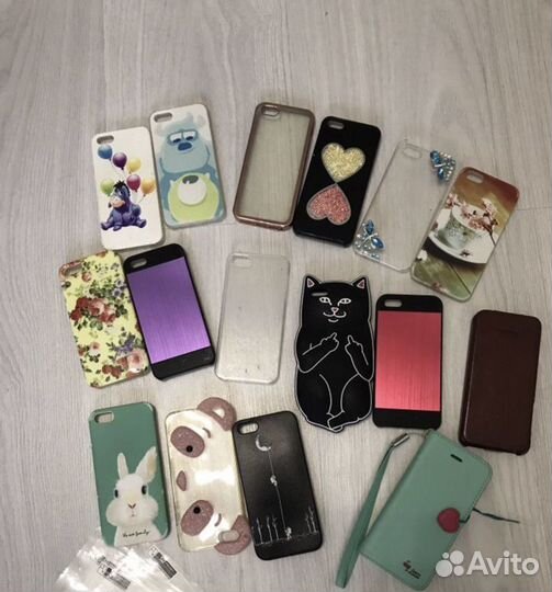 Чехлы на iPhone 5,5s,se (18 штук)