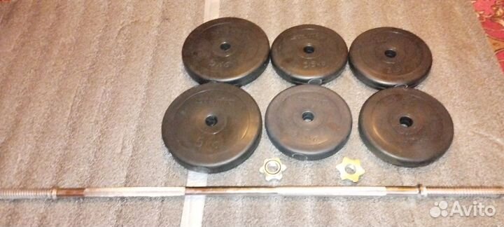 Штанга разборная вес 25кг