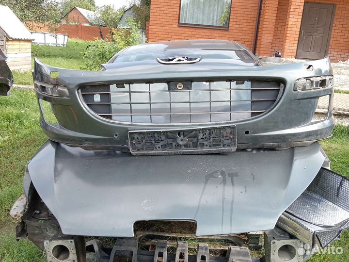 Передний бампер на пежо 407 2.0
