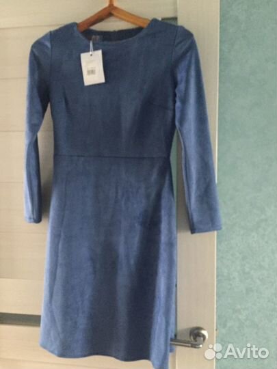 Платья спандекс.новые.синее рр42-44