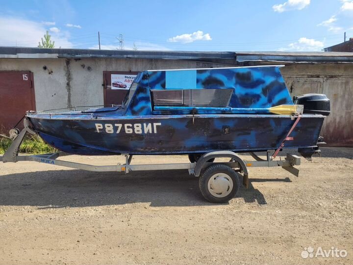 Продам лодку Прогресс 4 с мотором на прицепе