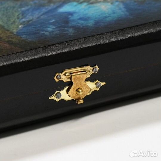 Нарды деревянные большие, настольная игра 'Волк и орел', 40 x 40 см, с шашками