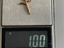 Золотой крестик 585 вес 1 г