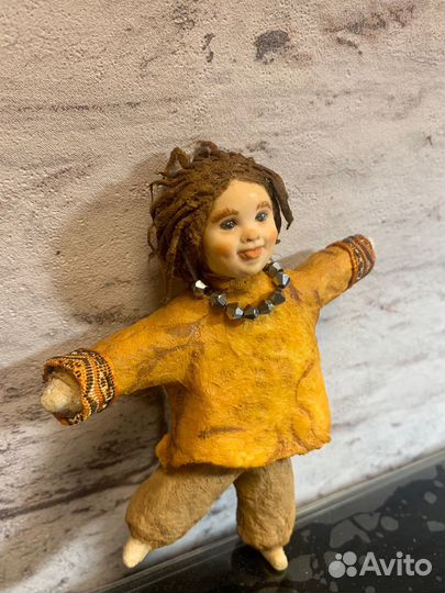 Ватная ёлочная игрушка