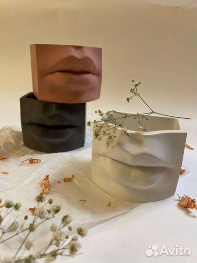 Кашпо из гипса 