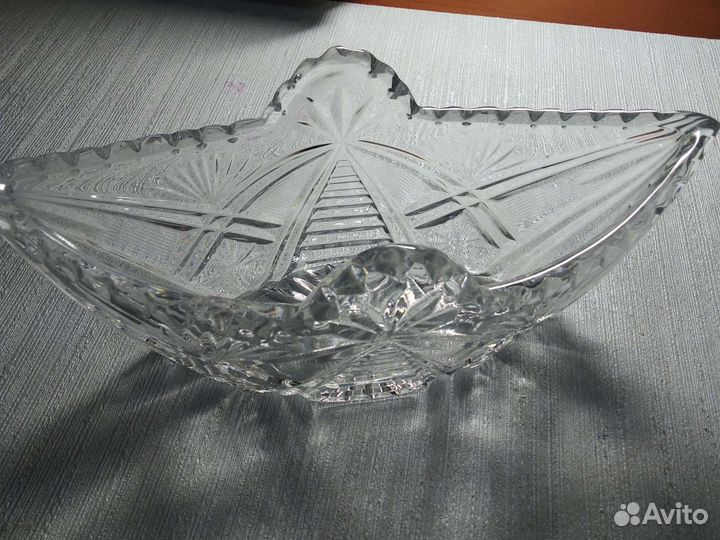 Салатницы, конфетницы. Хрусталь СССР для кухни