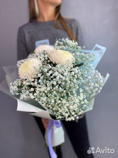 Букет с гипсофилой, Flowers124