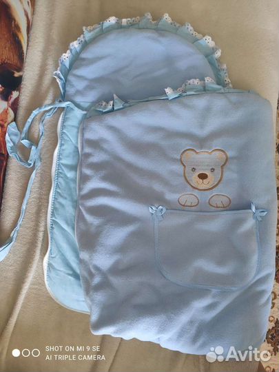 Конверт на выписку для мальчика зимний