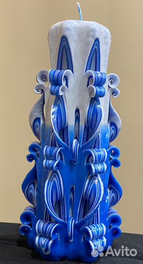 Резные свечи ручной работы
