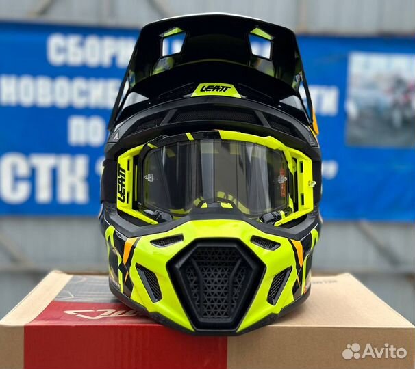 Кроссовый эндуро шлем с маской Leatt 8.5