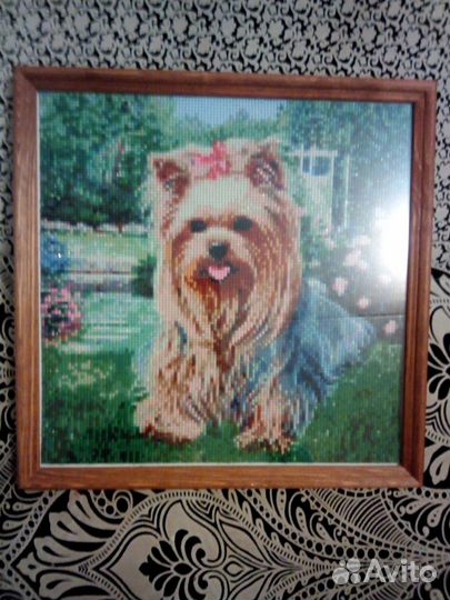 Картина Собачка.Алмазная мозаика