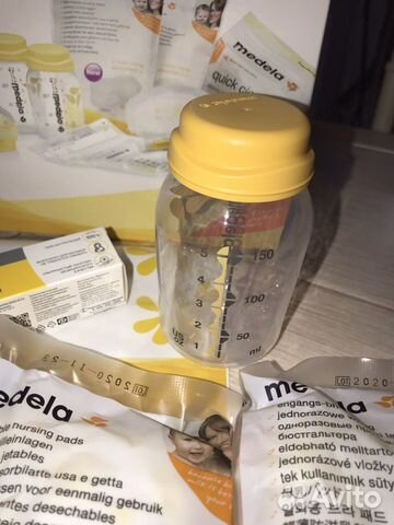 Молокоотсос medela (набор) новый