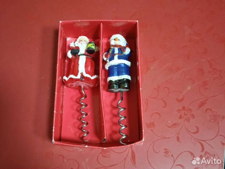 Штопор новогодний набор из двух фигурок
