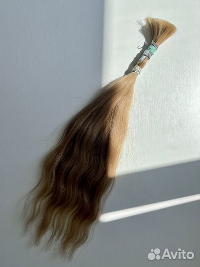 Светло-русые волосы 50 см с наращиванием