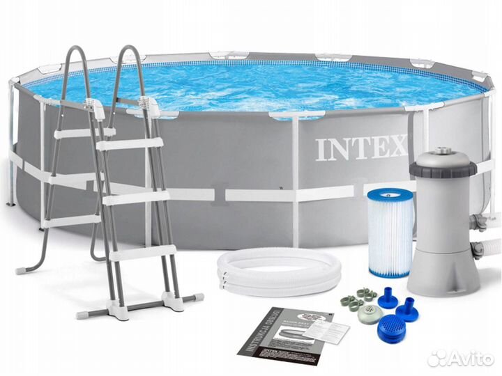 Каркасный бассейн 457х122 см intex Prism Frame