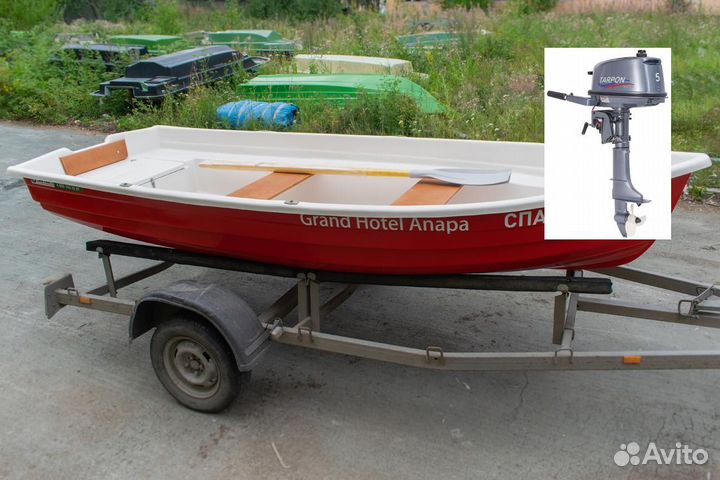 Моторно-вёсельная лодка Тортилла-395 с Рундуками T