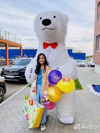 Белый Мишка поздравление Белый медведь на праздник