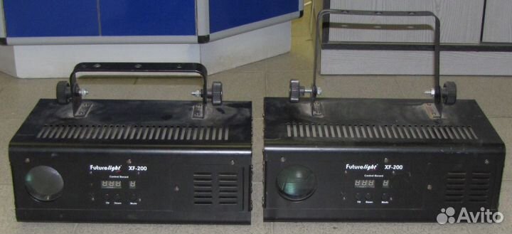 Светомузыка FL XF-200 2шт Gobo Линза Микрофон DMX