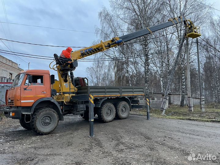 Услуги крана манипулятора, ямобур, автовышка