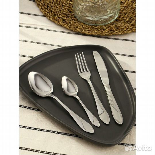 Набор столовых приборов 'Волна', 24 предмета, карт