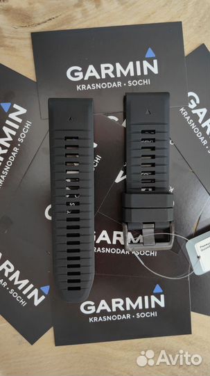 Ремешок силик. Черный Garmin QuickFit 26 Fenix7Xpr