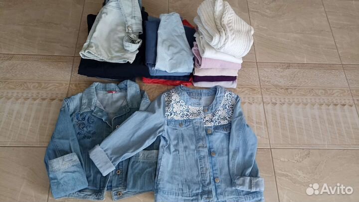 Детская одежда для девочек пакетом 134-140