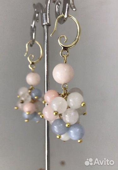 Серьги из берилла