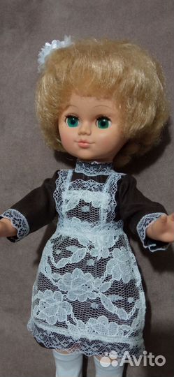 Кукла школьница, времён СССР, рост 37 см