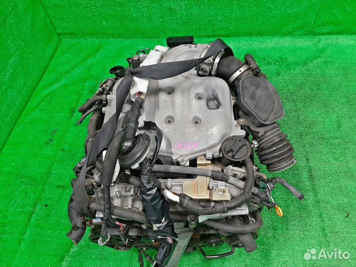 Двигатель nissan fuga PY50 VQ35DE 2007 SET 69000km 2WD 716514B +АКПП 97X7E, коса+комп, без катализат