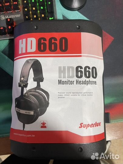 Наушники superlux hd 660 мониторные 150 ом